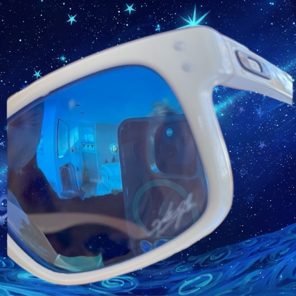 Oakley White and Blue Sunglasses Shawn White